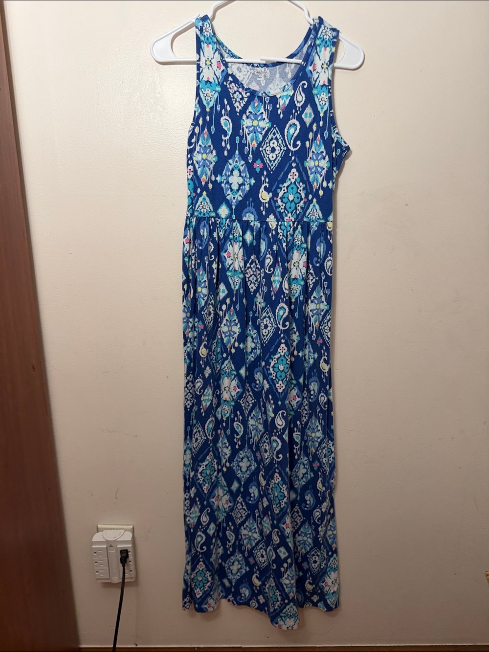Gymboree Blue Patterned Maxi Dress